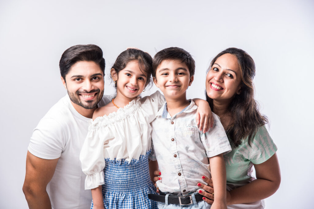 Indian Smiling Family